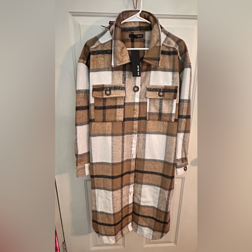 On Blue brand size Medium flannel shirt jacket